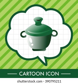 kitchenware pot theme elements