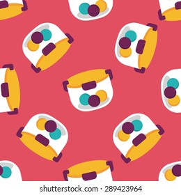 kitchenware preserving container flat icon,eps1 seamless pattern background