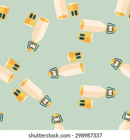 kitchenware preserving drink flat icon,eps10 seamless pattern background