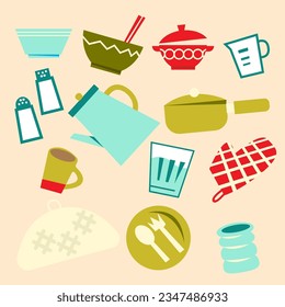 Kitchenware refers to the various tools, utensils, and equipment used in a kitchen for preparing, cooking, serving, and storing food. 