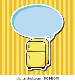 kitchenware refrigerator theme elements vector,eps