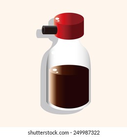 kitchenware sauce bottle theme elements vector,eps