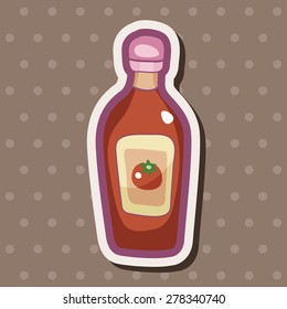 kitchenware sauce bottle theme elements