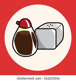 kitchenware sauce bottle theme elements vector,eps
