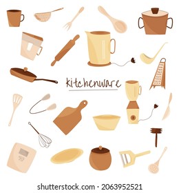 kitchenware. set of kitchen tools
