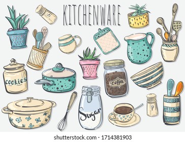 Kitchenware. Set of Kitchen Utensil 