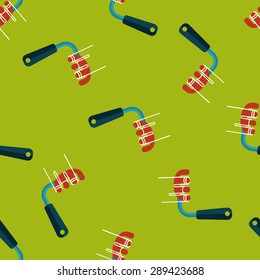 kitchenware spaghetti spoon flat icon,eps10 seamless pattern background