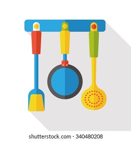 Kitchenware spatula flat icon