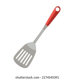 Kitchenware spoon, cooking baking utensil isolated vector illustration. Modern kitchen tool flat icon. Cutlery and kitchen accessories