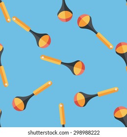 kitchenware spoon flat icon,eps10 seamless pattern background