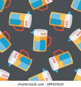 kitchenware tea pot flat icon,eps10 seamless pattern background