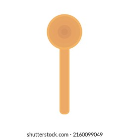Kitchenware utensil. Wood Spoon vector cartoon illustration on white background