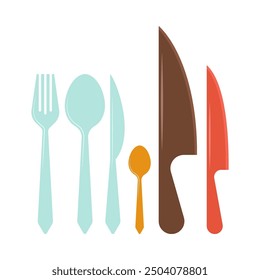 Kitchenware, Utensils or Equipment for Cooking Flat illustration