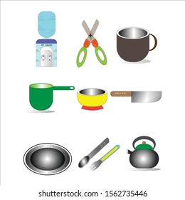 Kitchenware vector design, simple and easy to use