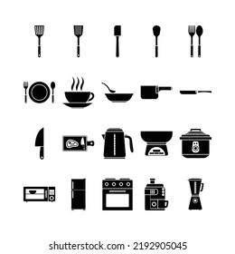 Kitchenware Vector Icon in Black Style