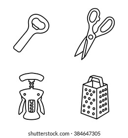 Kitchenware vector icons