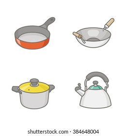 Kitchenware vector icons