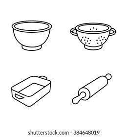 Kitchenware vector icons