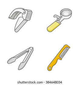 Kitchenware vector icons