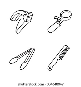 Kitchenware vector icons