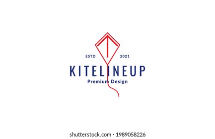 kite with up arrow logo symbol vector icon illustration graphic design