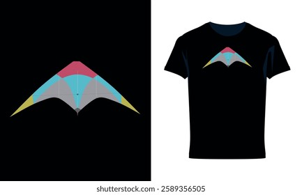 Kite art T-shirt Design Illustration 