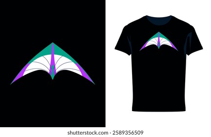 Kite art T-shirt Design Illustration 