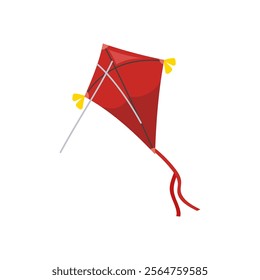 Kite , Autumn Isolated Vector Illustration