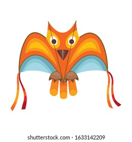 Kite bat vector icon.Cartoon vector icon isolated on white background kite bat .