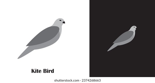 Kite bird logo with minimalist design
