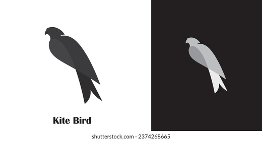 Kite bird logo with minimalist design