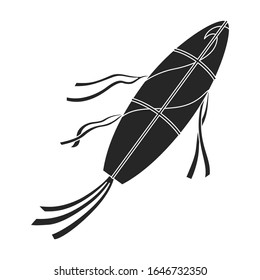 Drachenvogel Vektorillustration Symbol.Schwarze Vektorillustration Symbol einzeln auf weißem Hintergrund Drachenvogel .