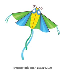 Kite butterfly vector icon.Cartoon vector icon isolated on white background kite butterfly .