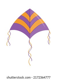 Kite Children Toy. Vector illustration