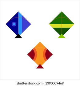 Colección de cometas, Ilustración de arte de vectores de cometas