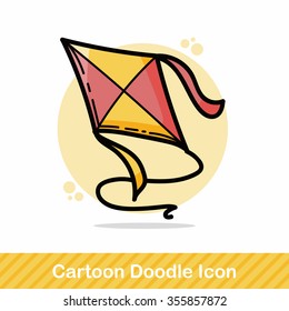 kite color doodle
