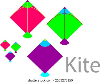 Kite, Creative colorful kites for Makar Sankranti, social media and print media. 