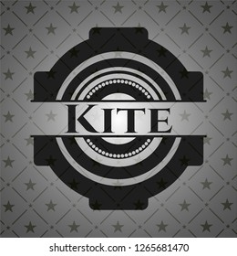 Kite dark emblem. Retro