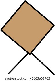 Diseño de cometa con color marrón claro para su Sitio web.