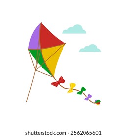 Kite, Diwali, Hindu, Indian Symbol Illustration