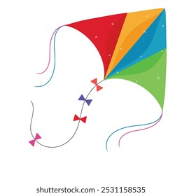 kite flat clipart vector illustration. Kite vector illustration. Flat kite icon. Wind. Freedom concept.