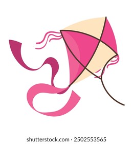 kite fly isolated icon design