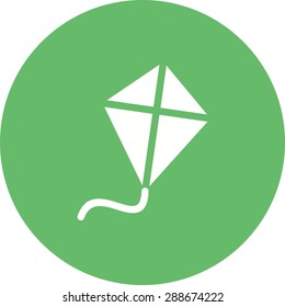 Kite, fly, sport icon vector image. Can also be used for summer, recreation and fun. Suitable for use on mobile apps, web apps and print media.