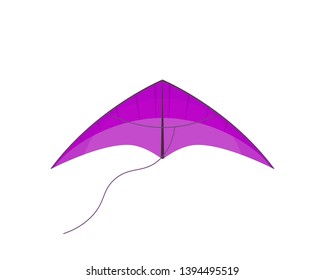 Kite flying festival surf icons set. Outdoor summer activity objects. Holiday childhood entertainment.