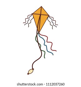 Kite flying isolated