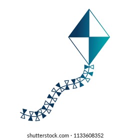 kite flying isolated icon