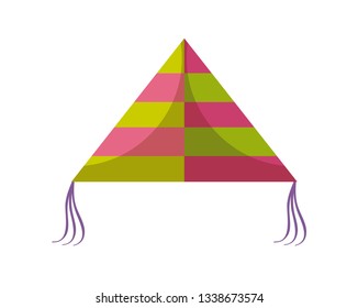 kite flying isolated icon