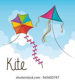 kite flying in the sky