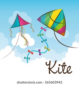 kite flying in the sky