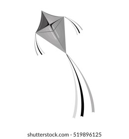 kite flying toy isolated icon